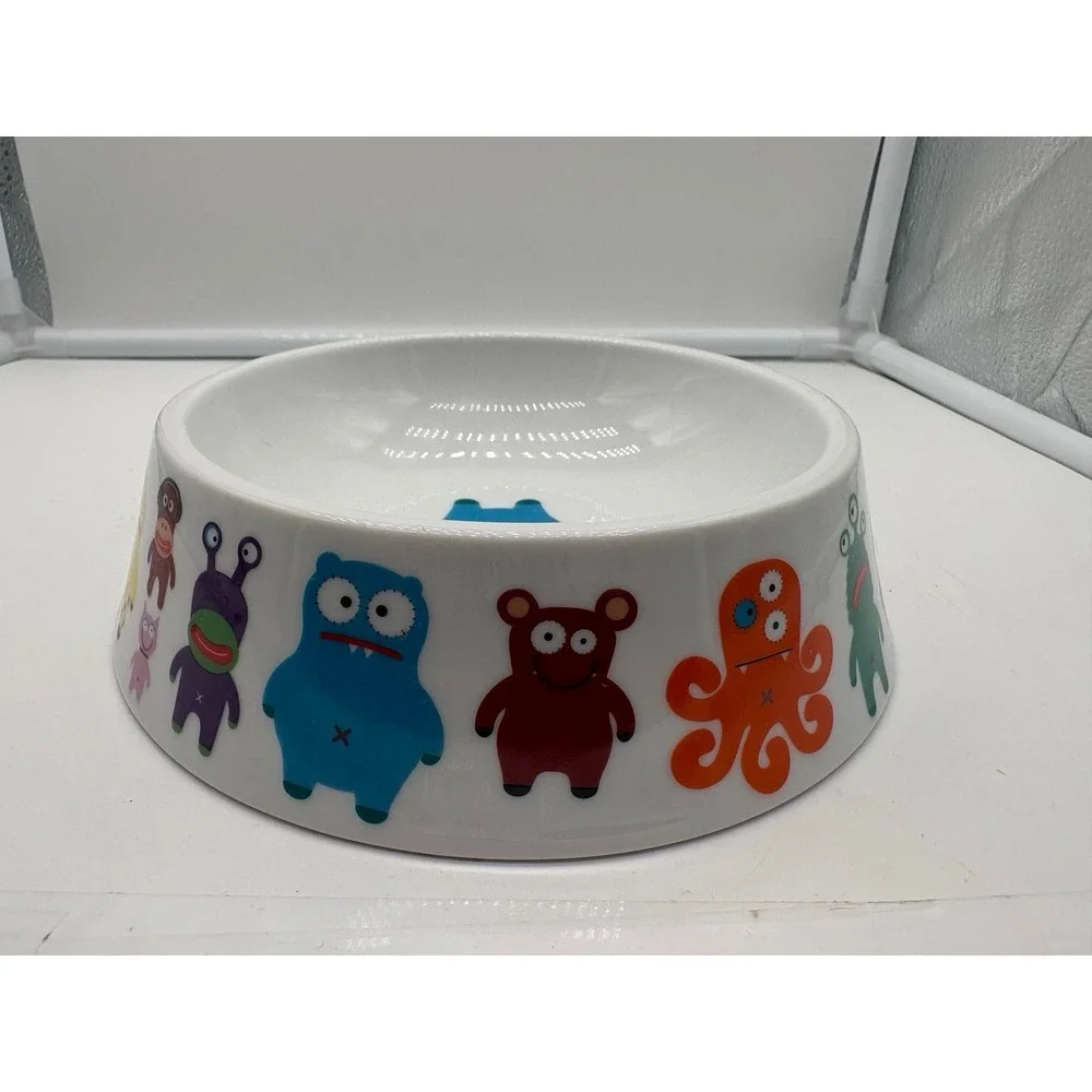 Vintage Paperchase Pet Chopz With Monster Print Pet Bowl